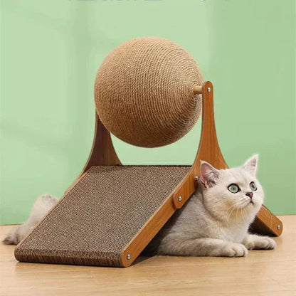 Interactive Cat Scratching Sphere with Sisal Surface and Stable Base – Modern Design for Healthy Cats 1