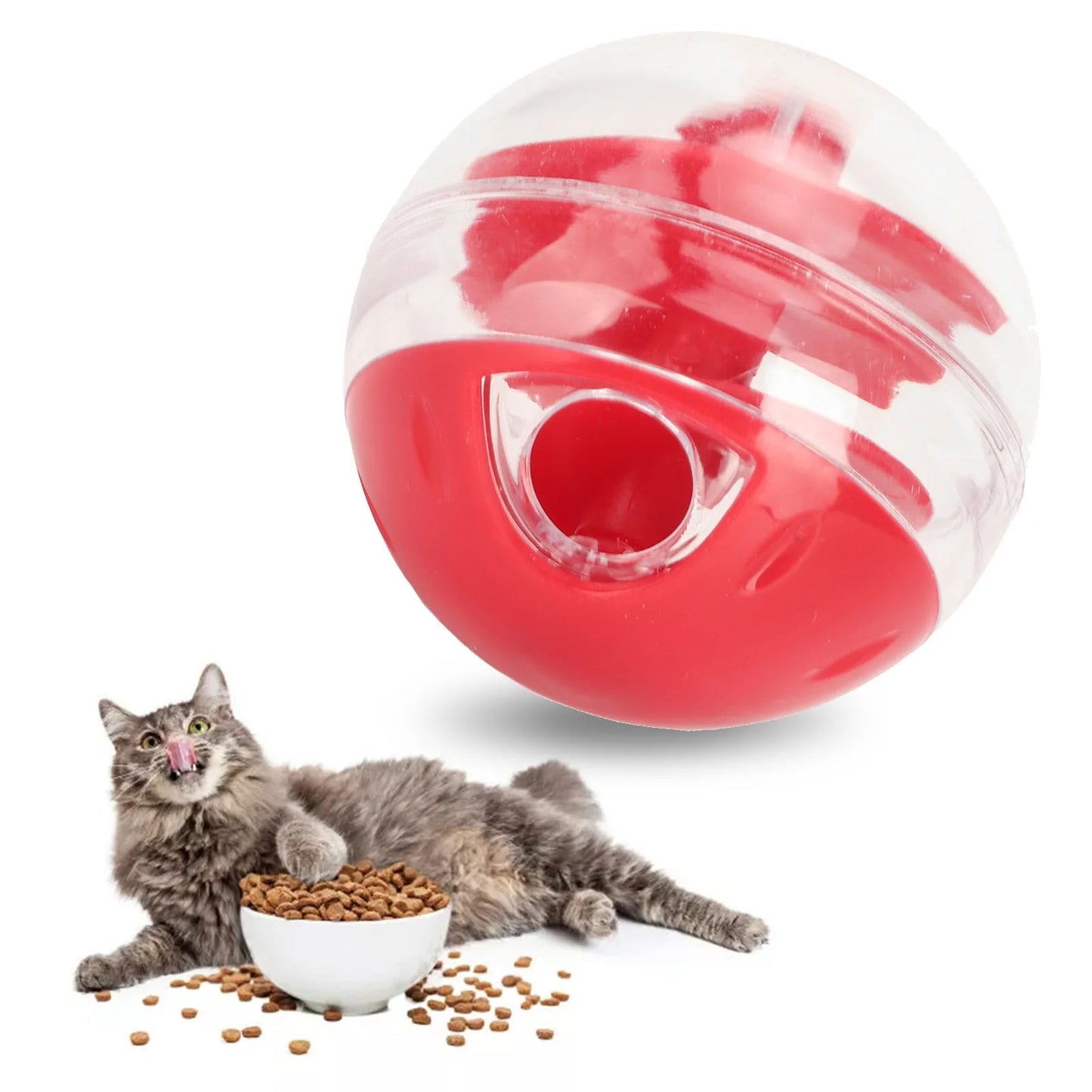 Interactive Cat Snack Ball – Slow Feeder Toy for Healthy Eating and Play – Engages Cats, Reduces Boredom, Adjustable Difficulty 4