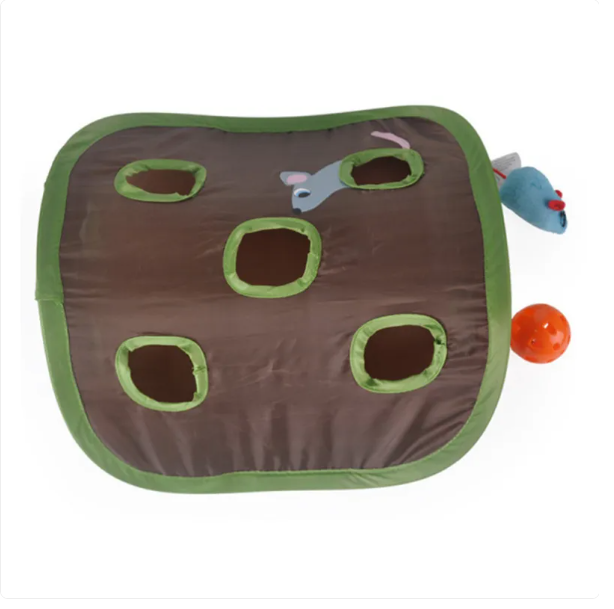 Interactive Cat Tent with Built-in Toys for Indoor & Outdoor Play – Cozy Pop Up Kitty Tent for Relaxation and Exercise 5