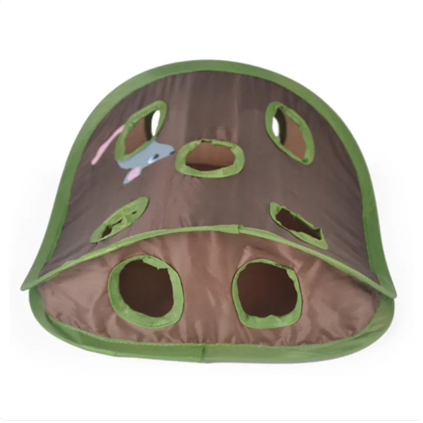 Interactive Cat Tent with Built-in Toys for Indoor & Outdoor Play – Cozy Pop Up Kitty Tent for Relaxation and Exercise 6