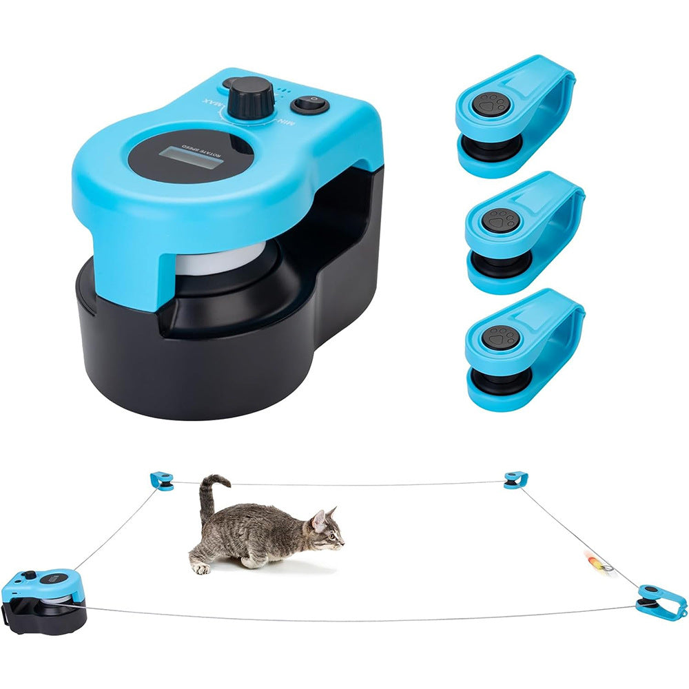Interactive Cat Toy - Remote-Controlled String Chase for Active Cats, Engaging Hunting Fun, Rechargeable Design 3