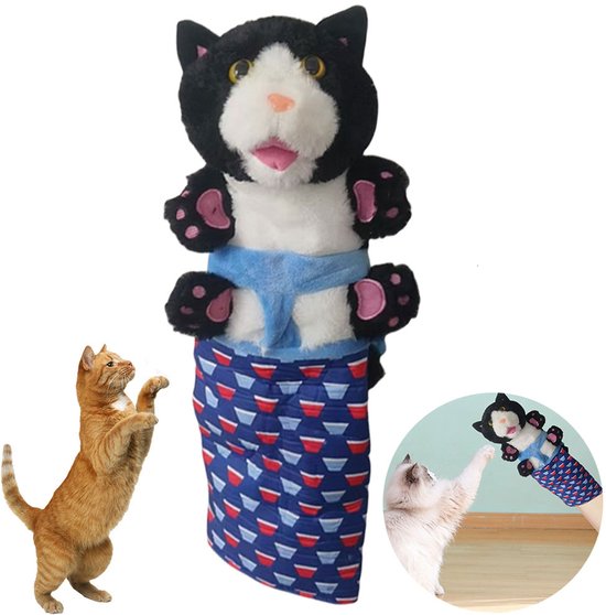 Interactive Cat Toy Glove with Movable Paws – Scratch-Resistant Double-Layer Oxford Nylon for Safe Play 3