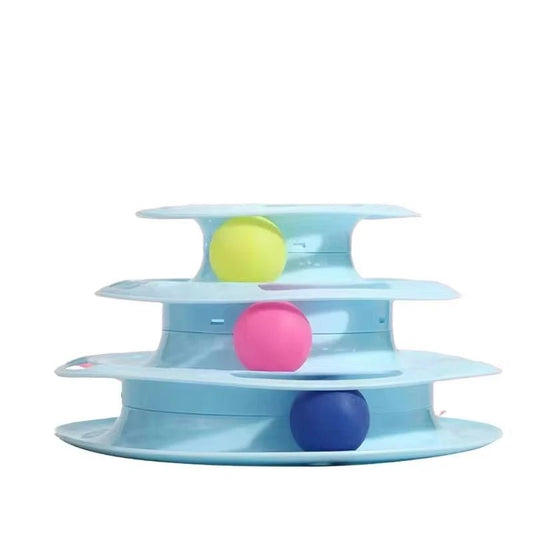 Interactive Cat Toy Tower with 3 or 4 Layers – Engaging Kitten and Adult Cat Toys for Active Play 0