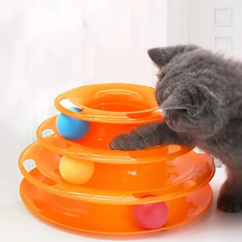 Interactive Cat Toy Tower with 3 or 4 Layers – Engaging Kitten and Adult Cat Toys for Active Play 2