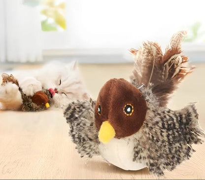 Interactive Cat Toy with Flapping Bird Design and Realistic Sounds 3
