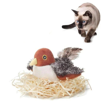 Interactive Cat Toy with Flapping Bird Design and Realistic Sounds 4