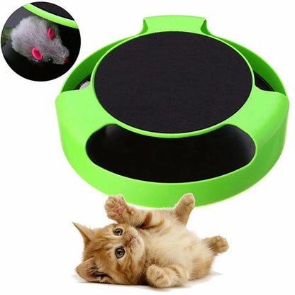 Interactive Cat Toy with Moving Mouse – Engaging Fun for Indoor Cats, Promotes Hunting Instincts, Durable ABS Plastic 1