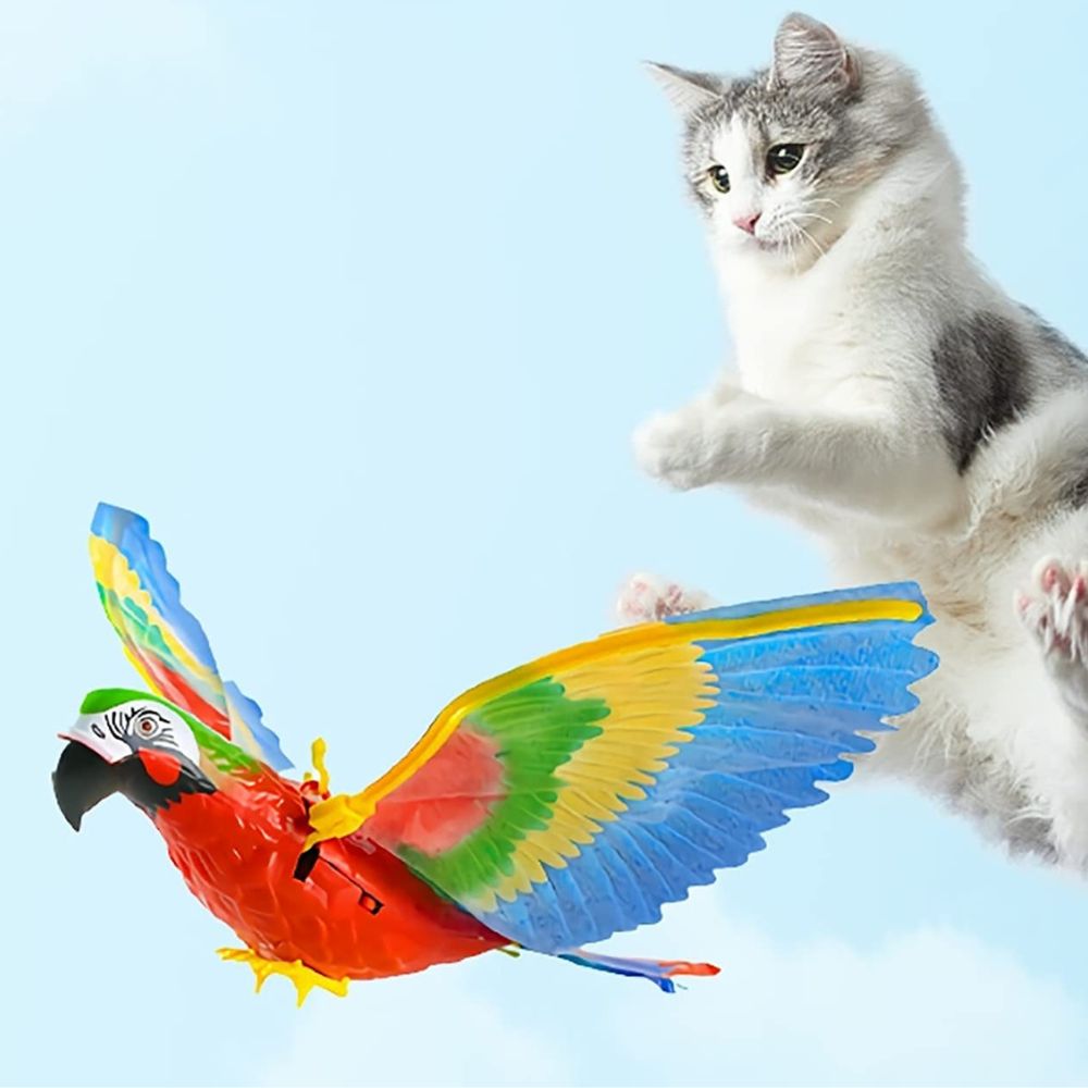 Interactive Cat Toy with Realistic Sounds and Flapping Wings – Engaging Cat Playmate for Exercise and Hunting Instincts 0