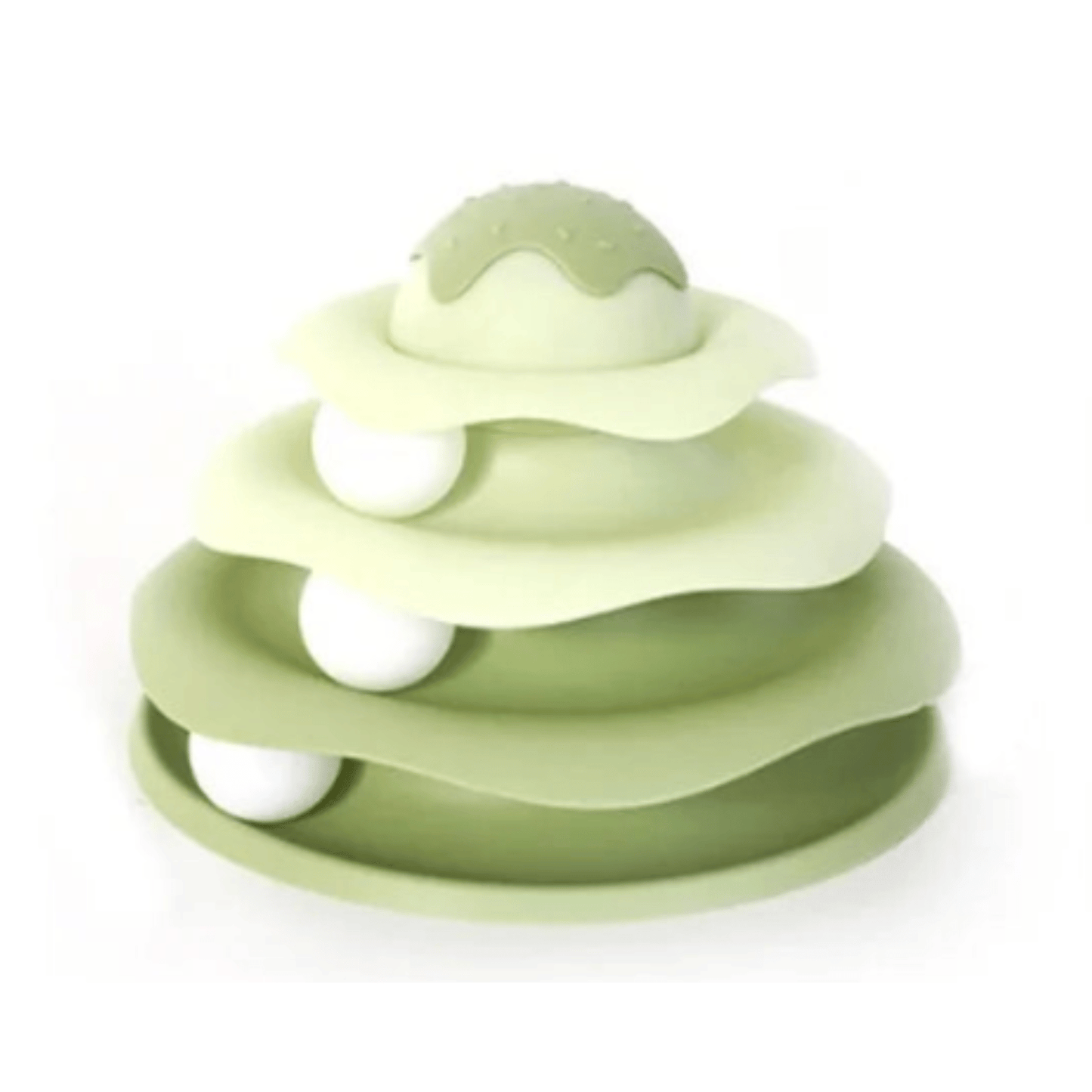 Interactive Cat Toy with Revolving Tower and Colorful Rolling Balls – Engaging Play for All Ages 0