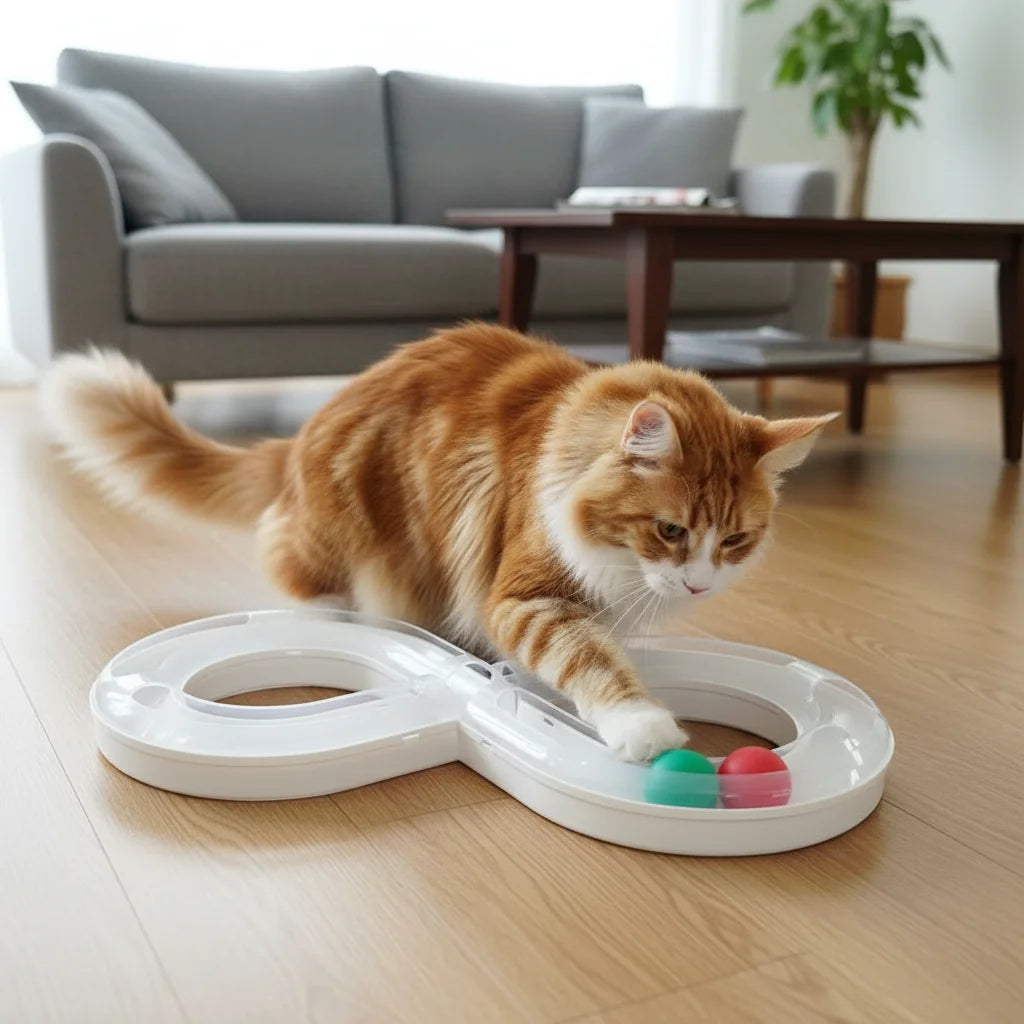 Interactive Cat Toy with Rolling Ball – Engaging Play Area for Kittens and Adult Cats, Stimulates Hunting Instincts 6