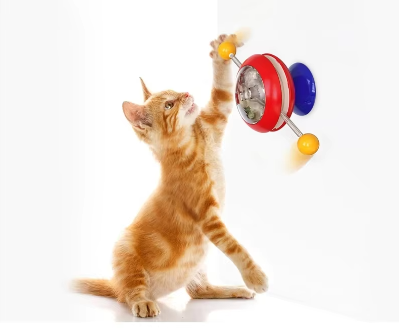 Interactive Cat Toy with Spinning Balls and Catnip – Engaging Play for Cats 4