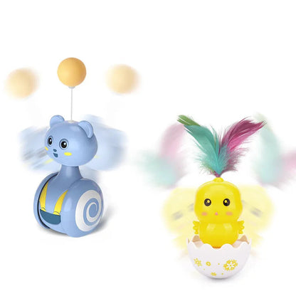 Interactive Cat Toy with Tumbling Feather Teaser – Engaging Design for Active Play and Exercise 7