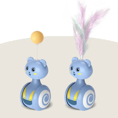 Interactive Cat Toy with Tumbling Feather Teaser – Engaging Design for Active Play and Exercise 8