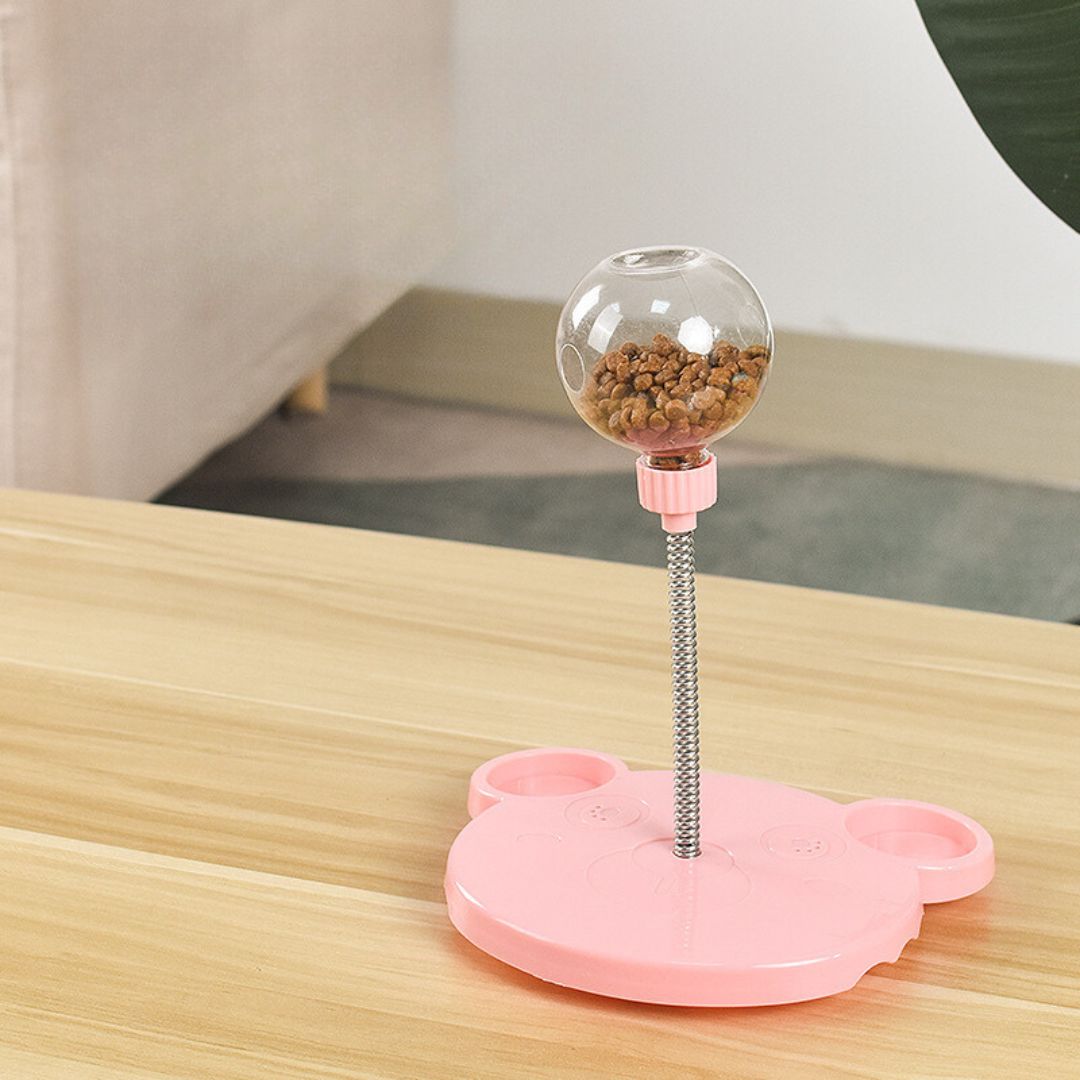 Interactive Cat Toy with Wobbling Design and Catnip Balls – Engaging Treat Dispenser for Active Cats 0