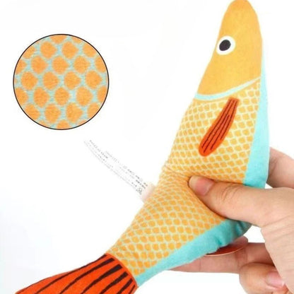 Interactive Catnip Fish Toy for Cats – Plush Chew Toy for Dental Care and Engagement 8