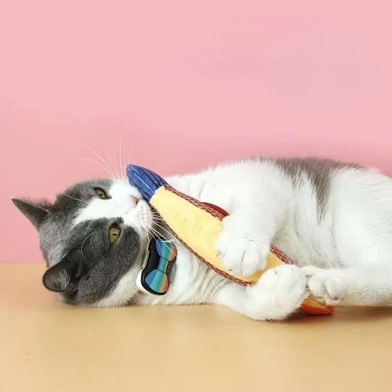 Interactive Catnip Fish Toy for Cats – Plush Chew Toy for Dental Care and Engaging Play 7