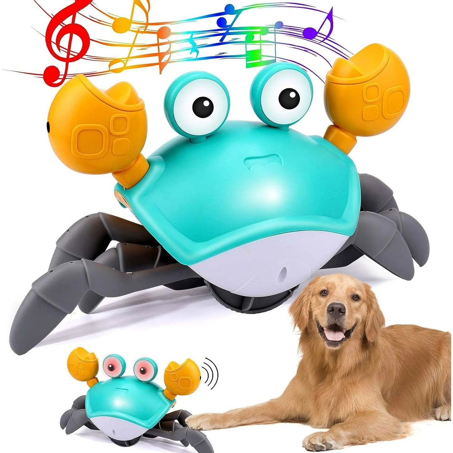 Interactive Crawling Crab Dog Toy – Engaging Play for All Breeds 0