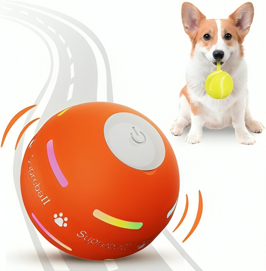 Interactive Dog Ball for Aggressive Chewers – Durable Rechargeable Toy with Unpredictable Movement for All Dog Sizes 1