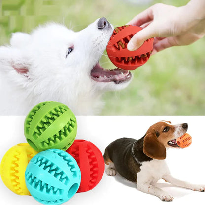 Interactive Dog Chew Ball for Aggressive Chewers – Durable Non-Toxic Rubber Toy for Treats and Dental Health 1