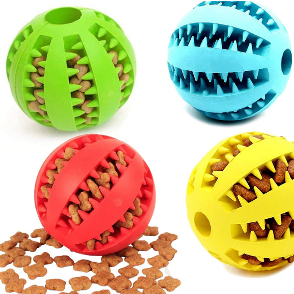 Interactive Dog Chew Ball for Aggressive Chewers – Durable Non-Toxic Rubber Toy for Treats and Dental Health 4