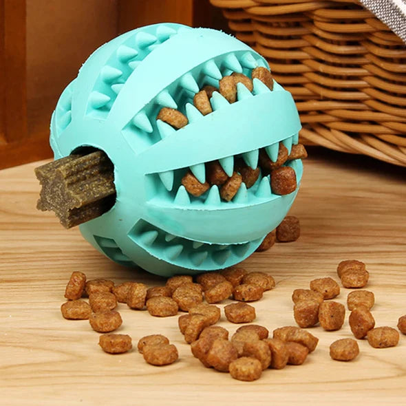 Interactive Dog Chew Ball for Aggressive Chewers – Durable Non-Toxic Rubber Toy for Treats and Dental Health 7