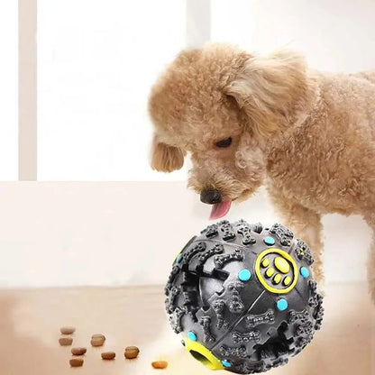 Interactive Dog Puzzle Toy - Educational Chew Ball with Food Dispenser for Mental Stimulation and Dental Care - Durable Vinyl, 9 cm 5