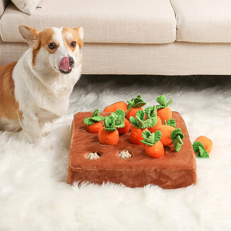 Interactive Dog Puzzle Toy for Mental Stimulation – Engaging Carrot Farm Design for All Dog Sizes 0