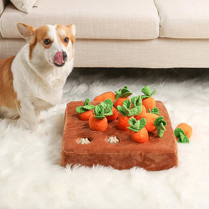 Interactive Dog Puzzle Toy for Mental Stimulation – Engaging Carrot Farm Design for All Dog Sizes 0