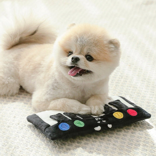 Interactive Dog Toy - Piano Hide and Seek Food Toy for Pets, Mind-Stimulating Play with Suction Cups, Durable Design, 25cm x 12cm 0