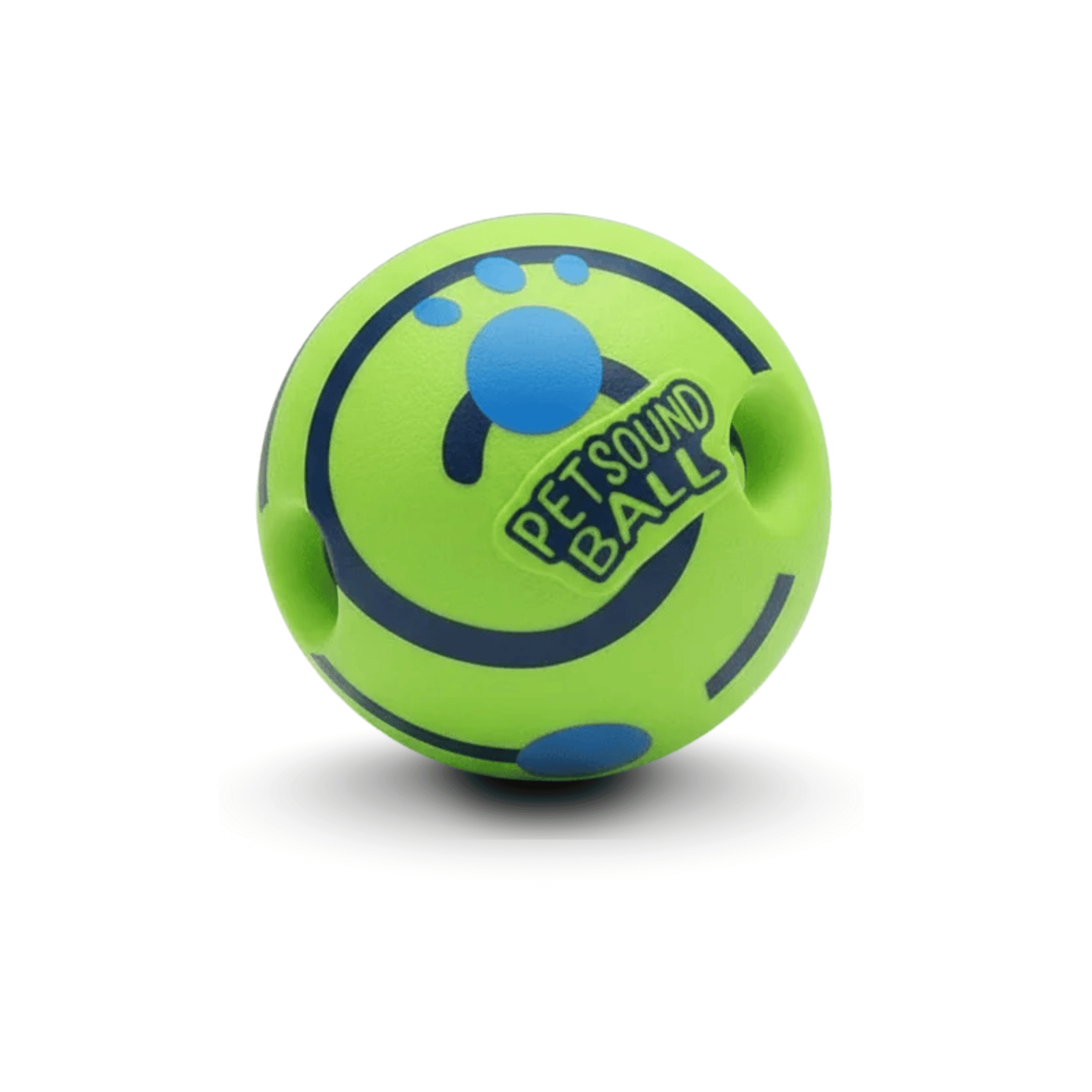 Interactive Dog Toy Ball with Sound – Durable 11 cm Green Play Ball for Indoor and Outdoor Fun 0
