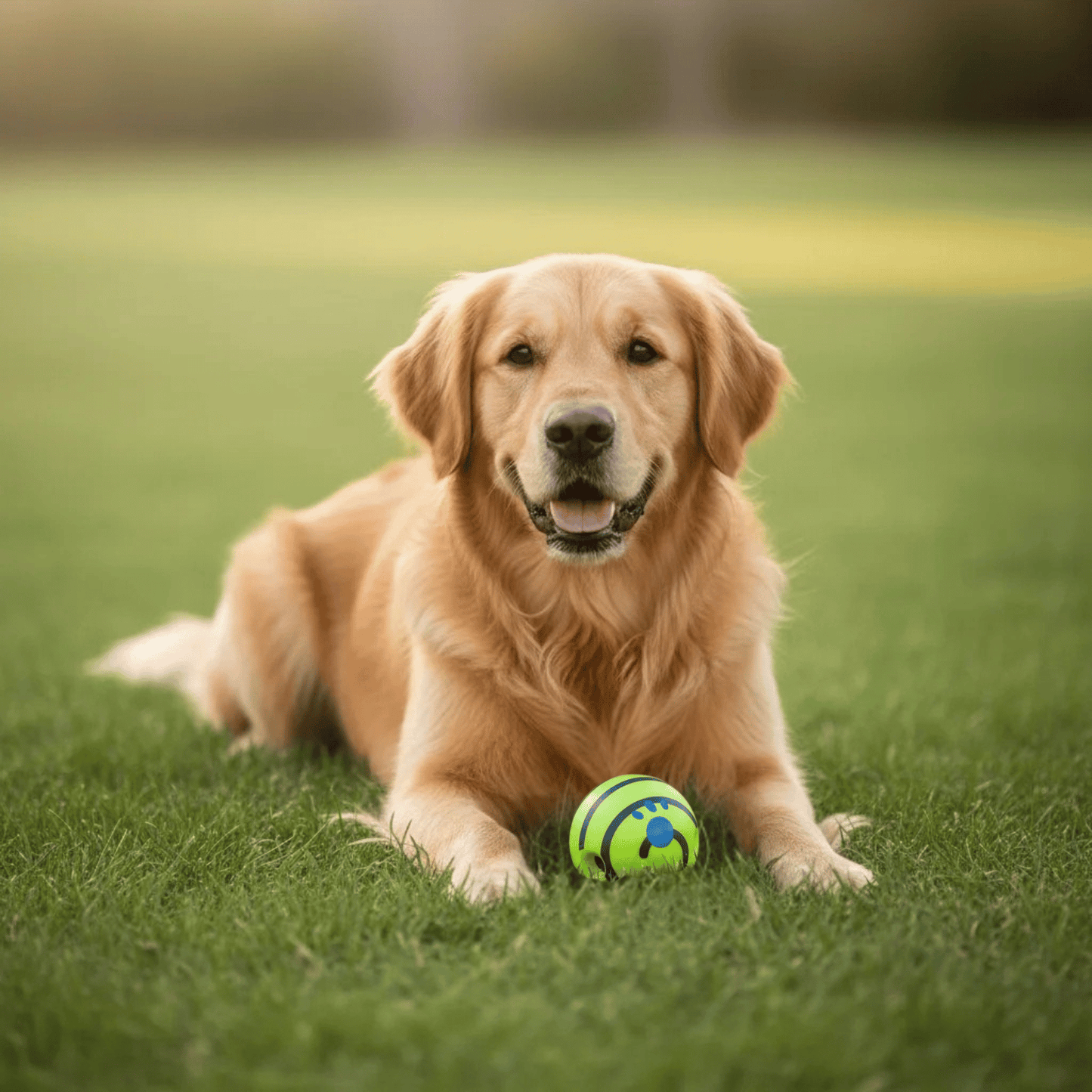 Interactive Dog Toy Ball with Sound – Durable 11 cm Green Play Ball for Indoor and Outdoor Fun 5