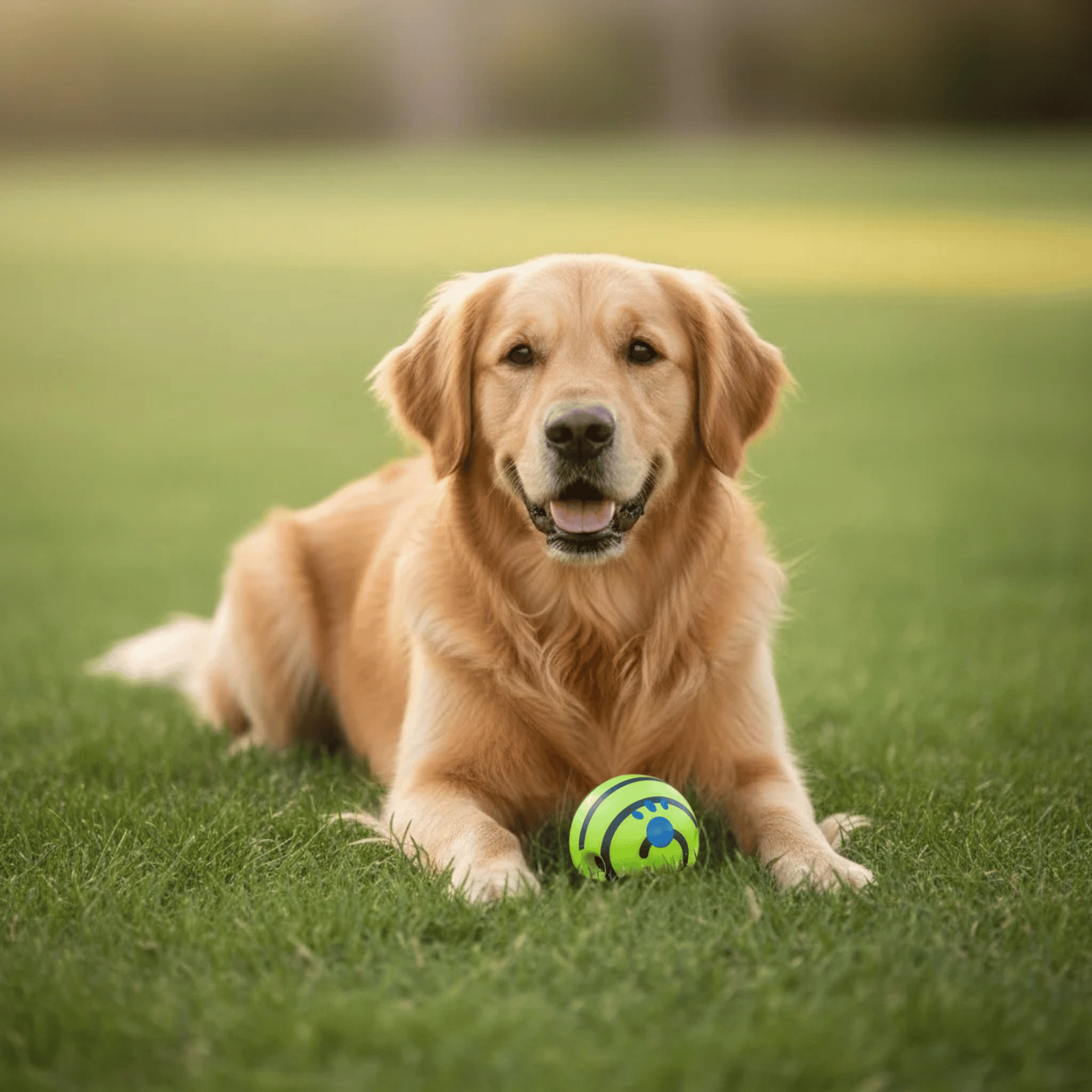 Interactive Dog Toy Ball with Sound – Durable 11 cm Green Play Ball for Indoor and Outdoor Fun 5