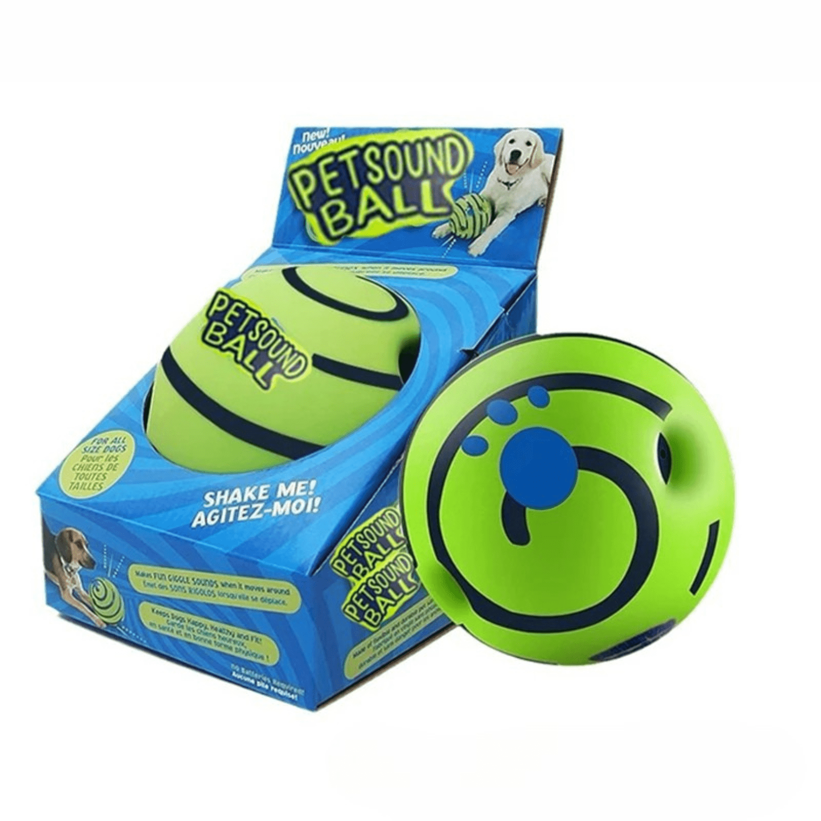 Interactive Dog Toy Ball with Sound – Durable 11 cm Green Play Ball for Indoor and Outdoor Fun 6