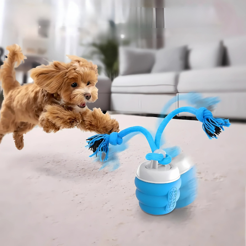 Interactive Dog Toy with Self-Moving Function and Dental Benefits – Durable ABS Chew Toy for Indoor and Outdoor Play 0