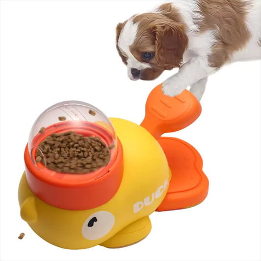 Interactive Duck Pet Feeder Toy – Smart Puzzle Dispenser for Dogs and Cats 0