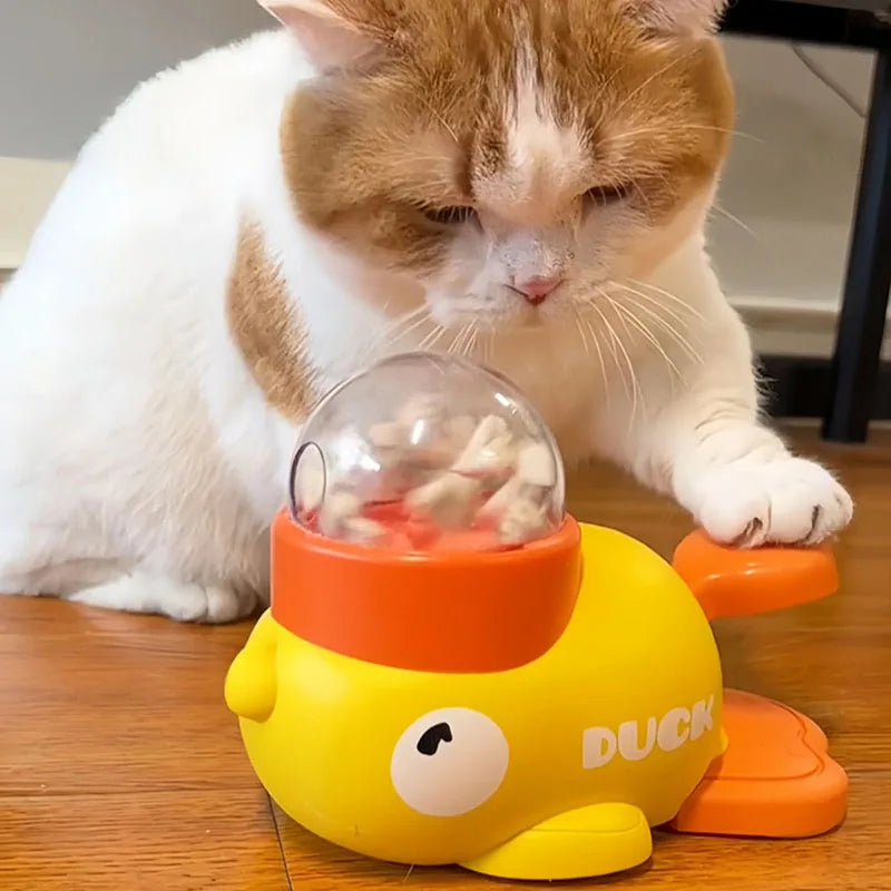 Interactive Duck Pet Feeder Toy – Smart Puzzle Dispenser for Dogs and Cats 1