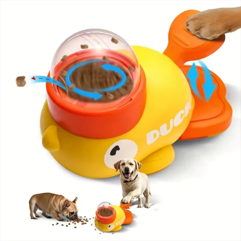 Interactive Duck Pet Feeder Toy – Smart Puzzle Dispenser for Dogs and Cats 2
