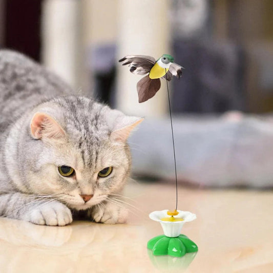 Interactive Electric Bird Cat Toy – 360-Degree Rotating Teaser for Mental Stimulation and Exercise 0