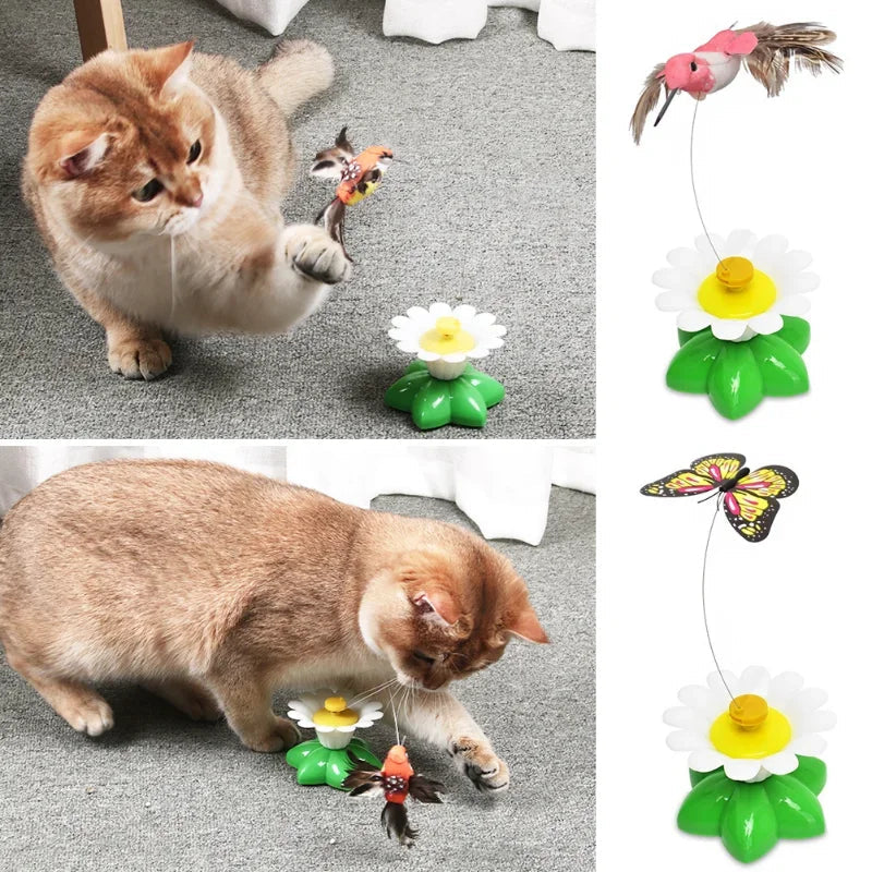 Interactive Electric Butterfly Cat Toy – Automatic Rotating Teaser for Indoor Cats, Engaging & Durable Best Cat Toy 1