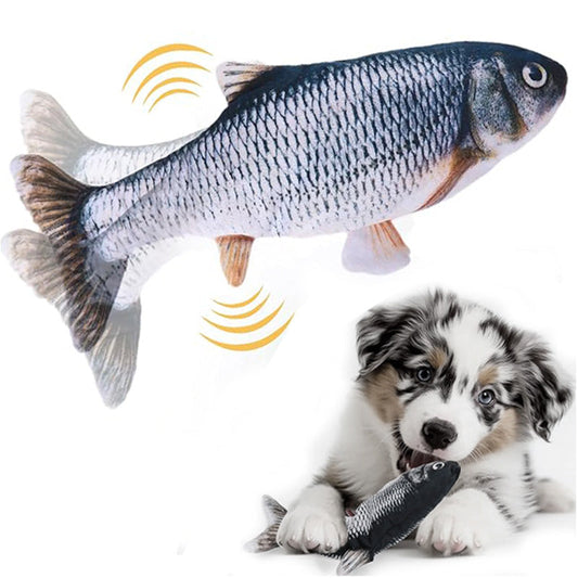 Interactive Flopping Fish Dog Toy – Motion-Activated, Rechargeable, Durable Design 0