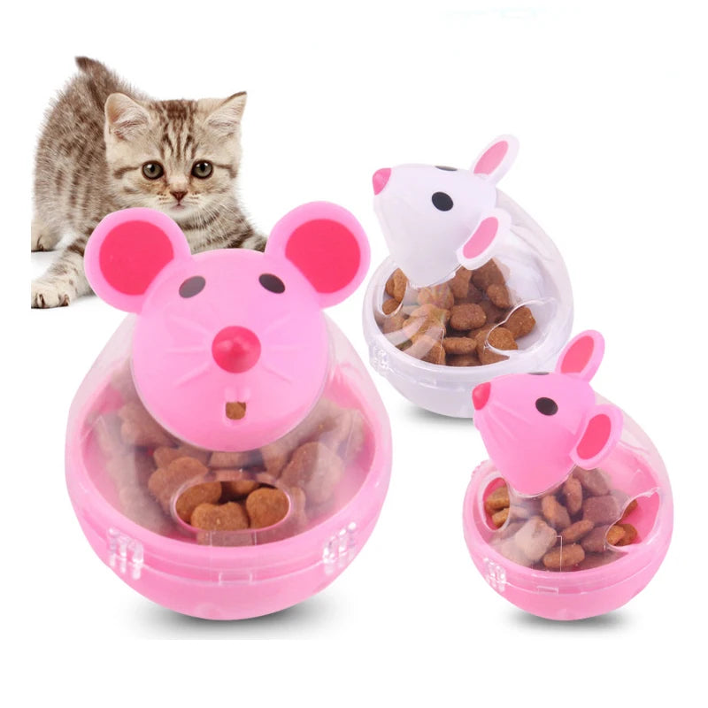 Interactive Mouse-Shaped Cat Toy – Engaging Food Dispenser Tumbler for Healthy Play and Hunting Instincts 3