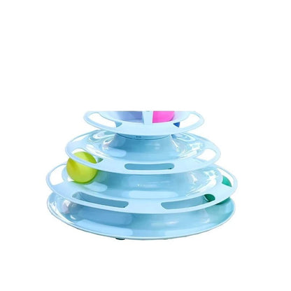 Interactive Multi-Layer Cat Toy Tower for Kittens and Adult Cats – Engaging Play with Rotating Balls 5