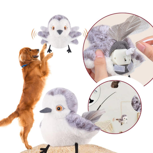 Interactive Owl Dog Toy with Fluttering Wings and Sounds – Engaging Play for All Breeds 0