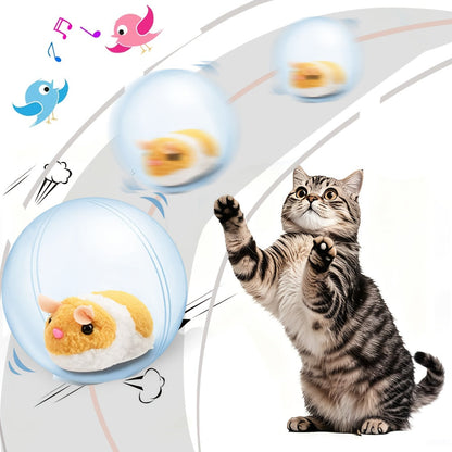 Interactive pet toy ball for cats and small dogs featuring a motion-activated rolling function, rechargeable design, and made of durable plastic for endless playtime fun 3