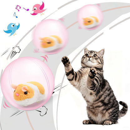 Interactive pet toy ball for cats and small dogs featuring a motion-activated rolling function, rechargeable design, and made of durable plastic for endless playtime fun 8