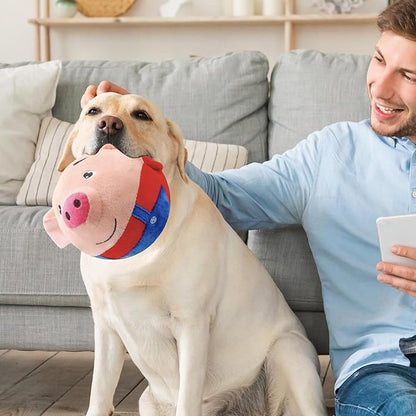 Interactive Pig-Shaped Dog Toy with Jumping and Squeaking Features – Engaging Playtime for Active Dogs 3