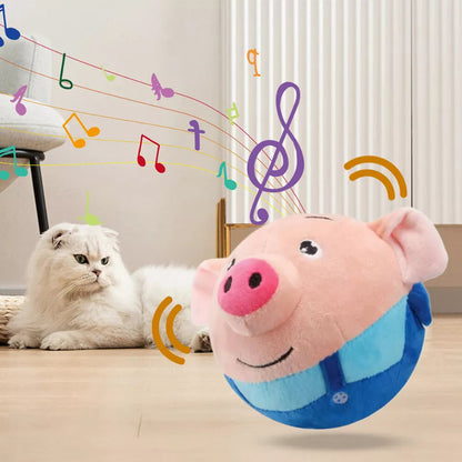 Interactive Pig-Shaped Dog Toy with Jumping and Squeaking Features – Engaging Playtime for Active Dogs 7