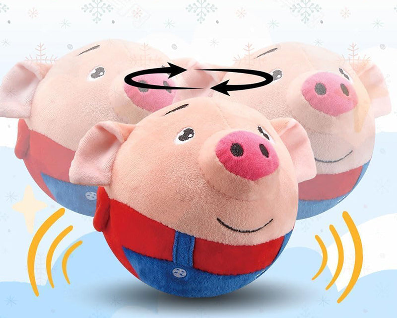 Interactive Plush Dog Toy with Auto-Bounce and Squeak – Engaging Pet Entertainment 2