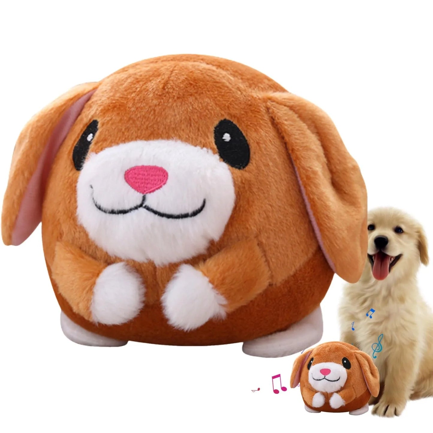 Interactive Plush Dog Toy with Bouncing Action and Sound – Engaging Pet Plaything 8