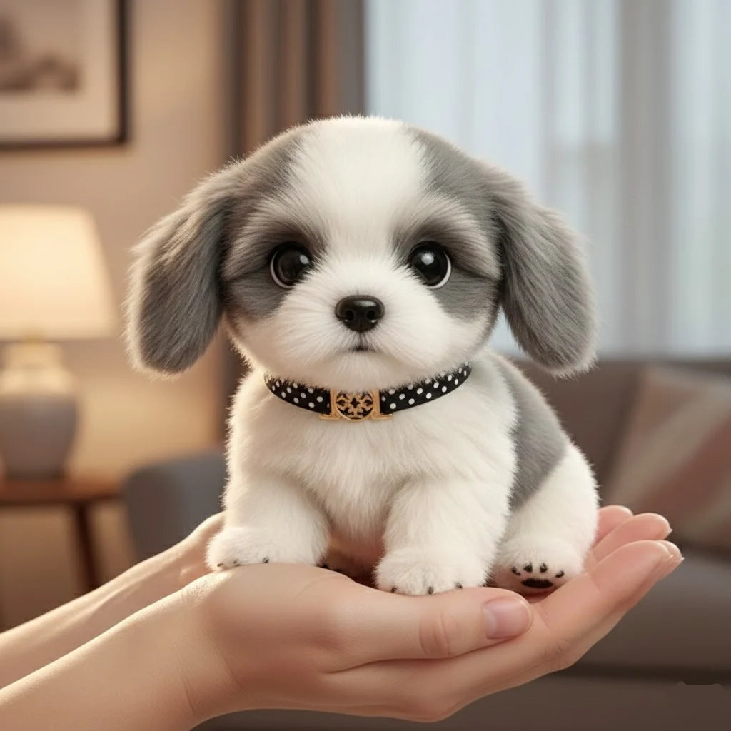 Interactive plush dog toy featuring realistic movement and sound, designed as a soft and portable companion for kids. 10